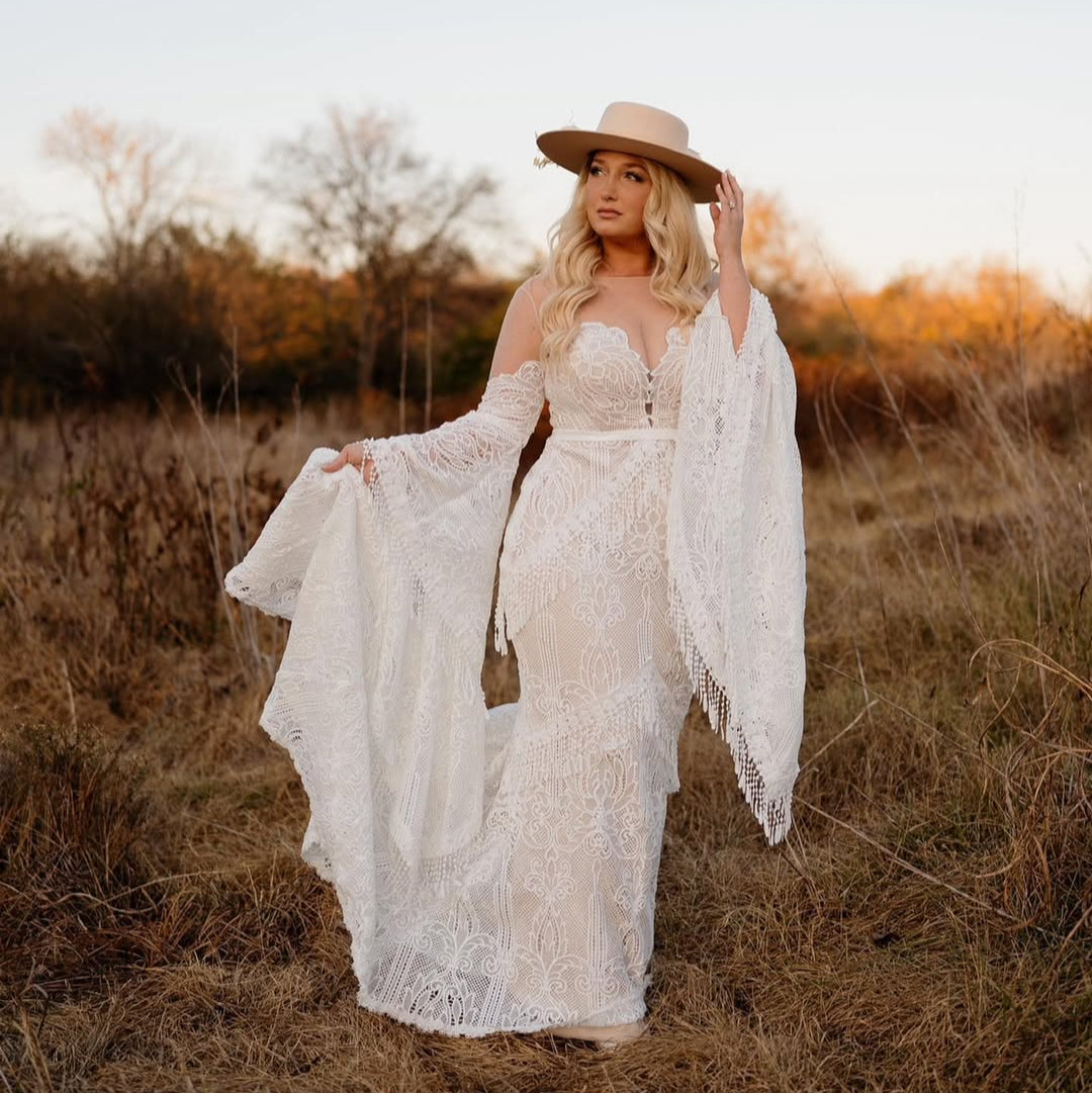 bohemian queen dress Queen Keely | Queen Bridal