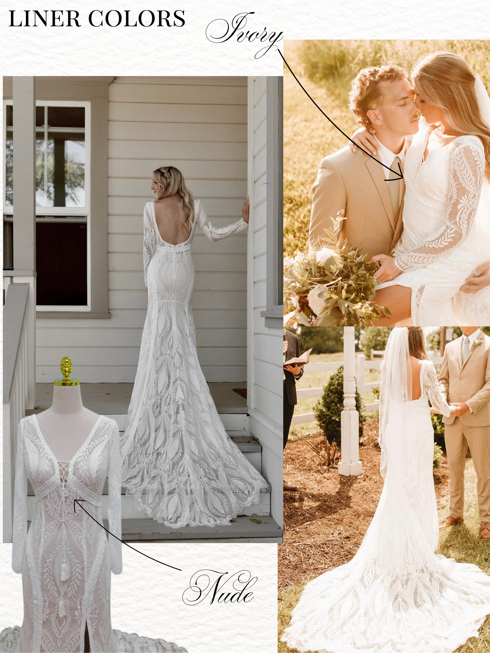 Queen Jennifer | Queen Bridal | Boho Wedding Dress Custom Liner Color / Custom Plus Size / Plunge with Lace up Tie Queen Jennifer | Queen Bridal | Boho Wedding Dress Custom Liner Color / Custom Plus Size / Plunge with Lace up Tie