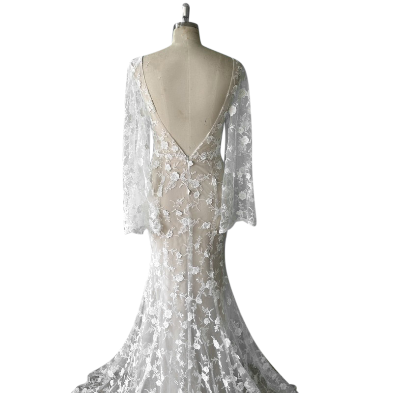 lisa lace bohemian wedding dress Lisa Lace Wedding Dress