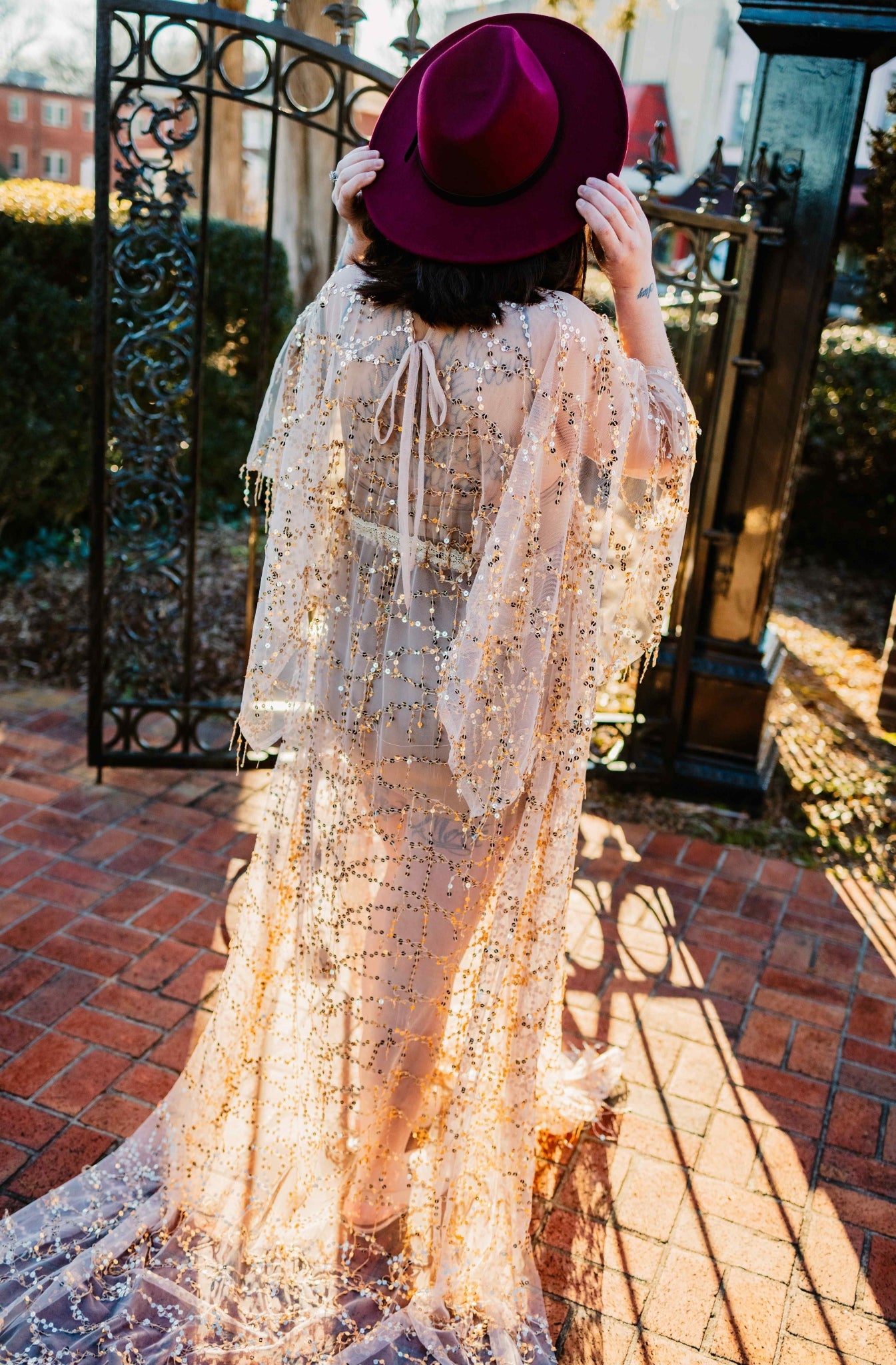 *Rental* Sequin Tassel Photography Gown