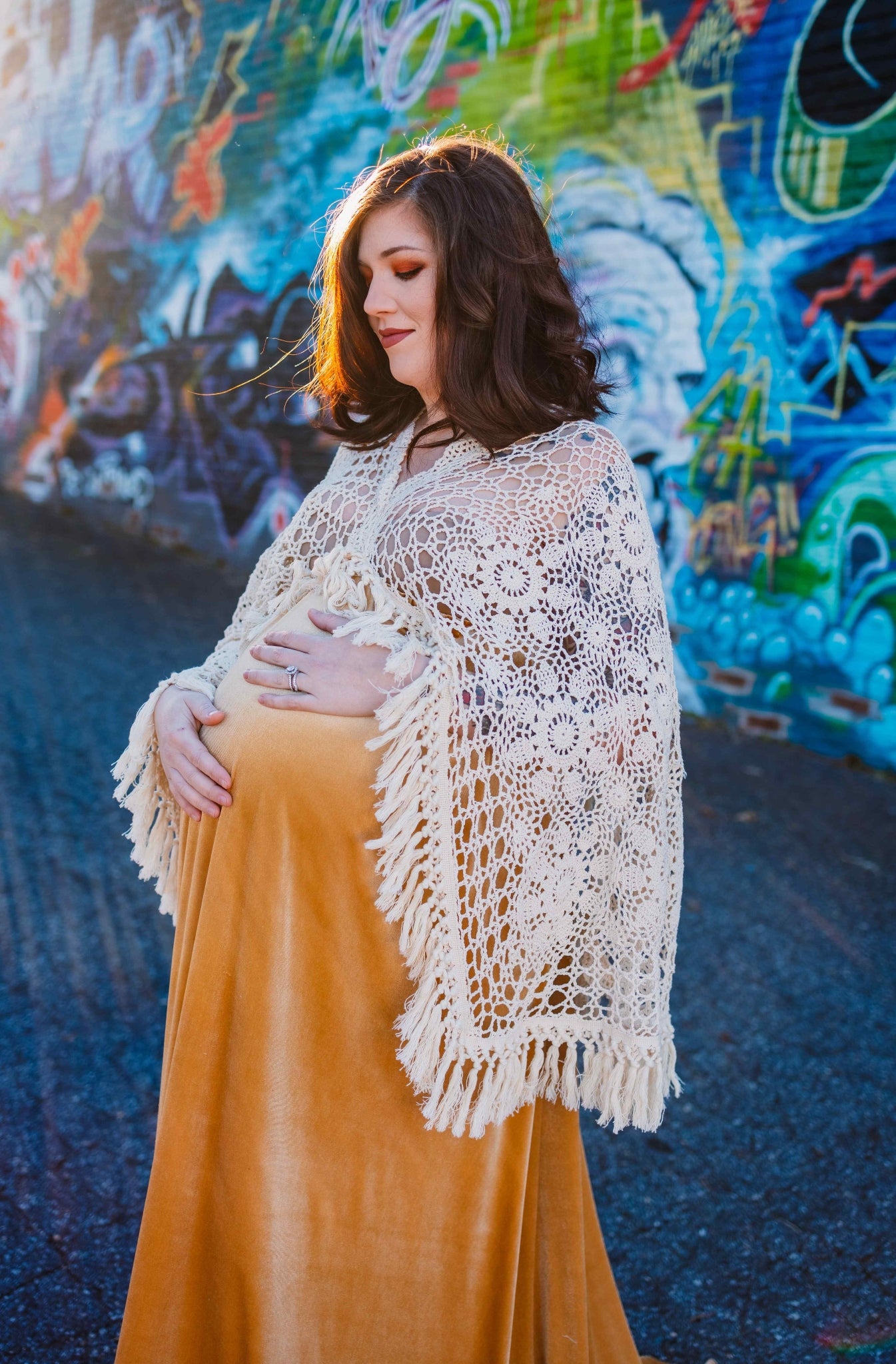*Rental* Velvet and Lace Photography Gown