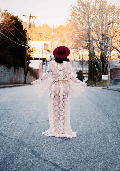 Lace Robe Photography Gown