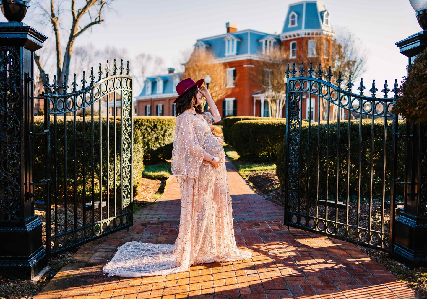 Sequin Tassel Photography Gown