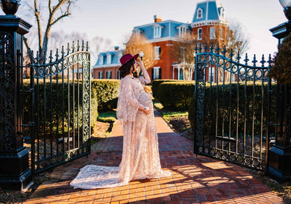 Sequin Tassel Photography Gown