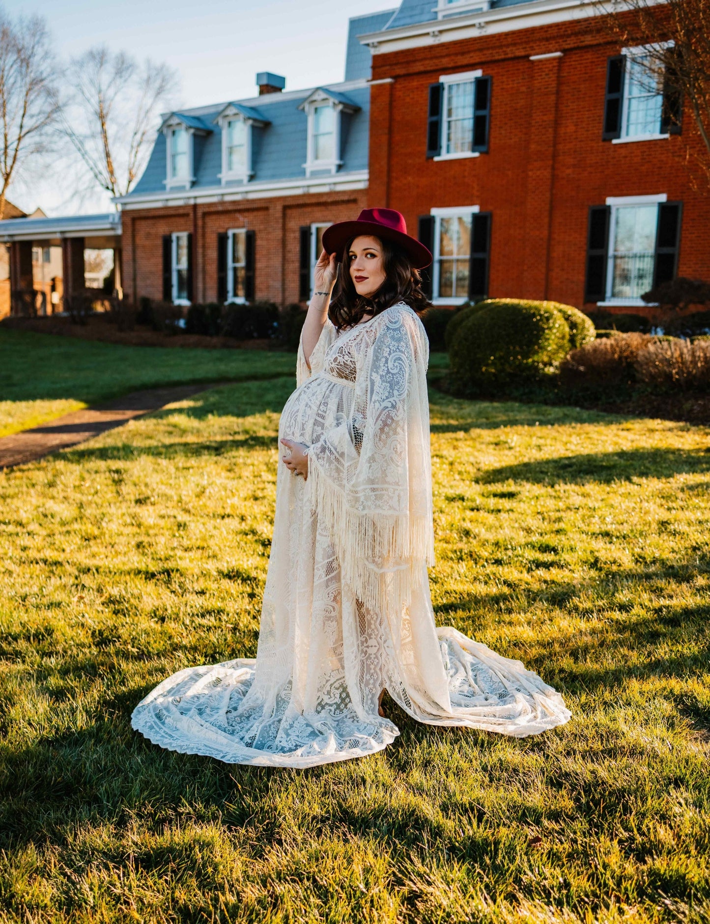 Sunshine Lace Photography Gown