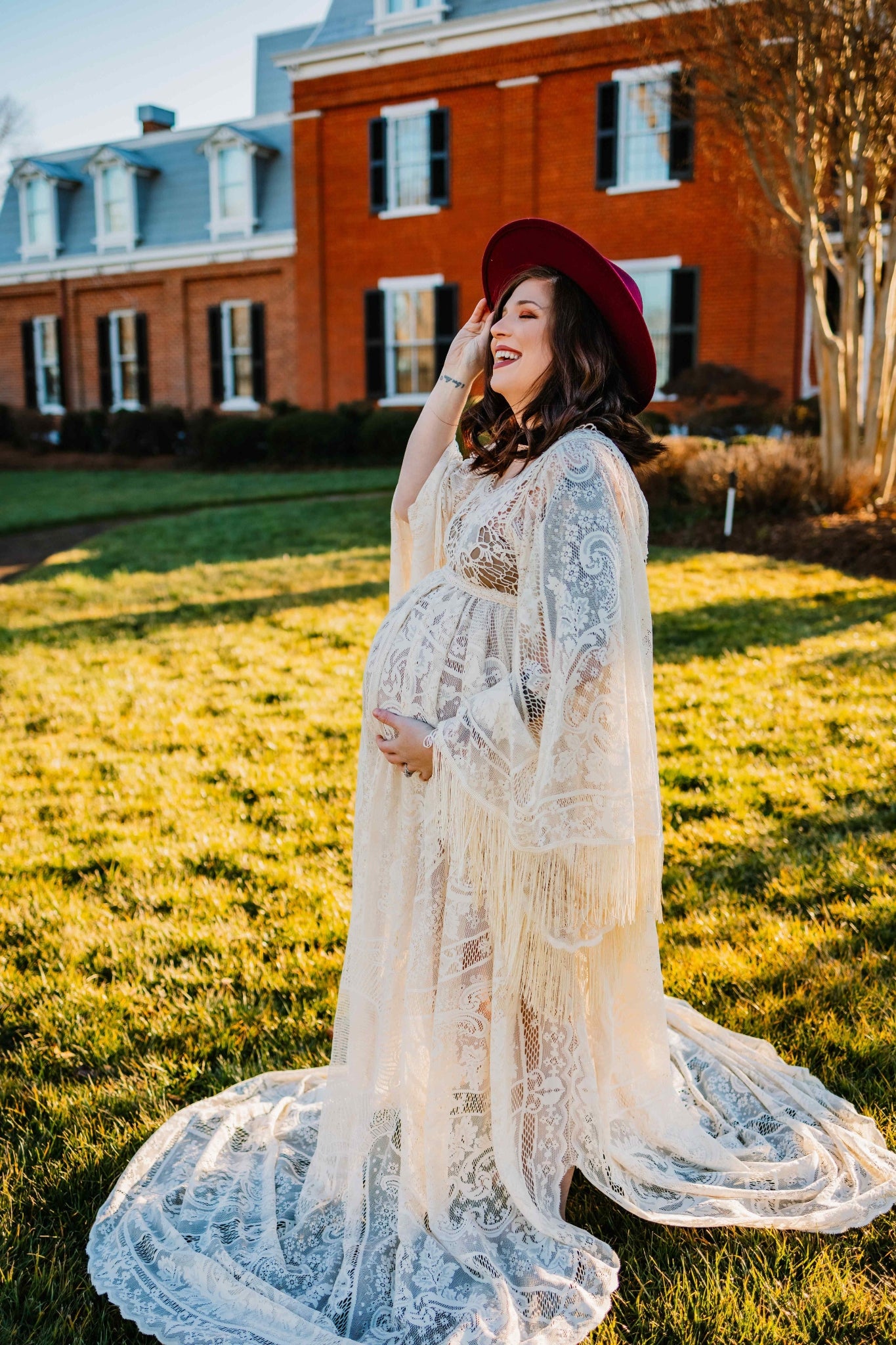 Sunshine Lace Photography Gown