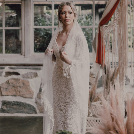 Layered Tassel Veil