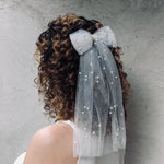 Load image into Gallery viewer, Pearl Veil Bow

