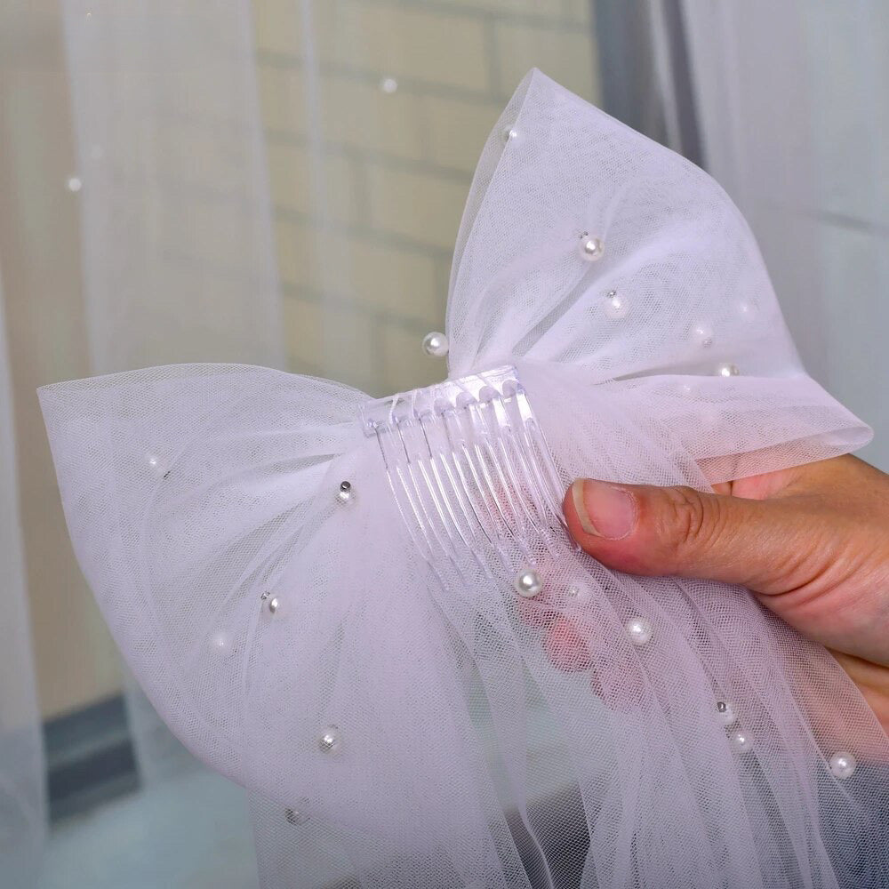 Pearl Veil Bow