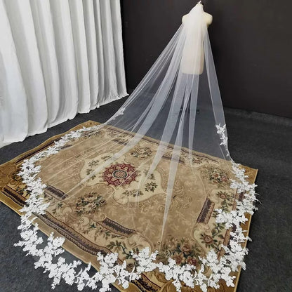 Scalloped Gardenia Veil
