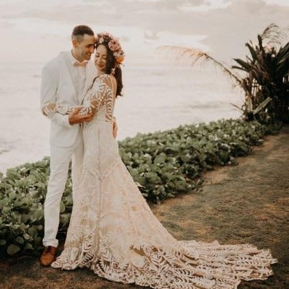 Queen Sommer | Queen Bridal | Boho Wedding Dresses Custom Liner Color / 2 Queen Sommer | Queen Bridal | Boho Wedding Dresses Custom Liner Color / 2