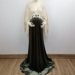 Load image into Gallery viewer, Velvet and Lace Photography Gown
