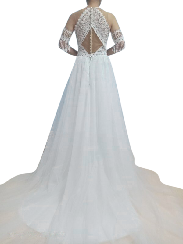 Queen Kelsey | Queen Bridal | Boho Bridal Gowns Ivory / 10 Queen Kelsey | Queen Bridal | Boho Bridal Gowns Ivory / 10